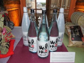 日本酒の展示
