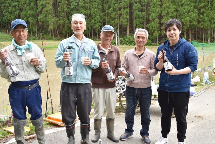 地元産使用・酒造好適米「祝」の日本酒が完成